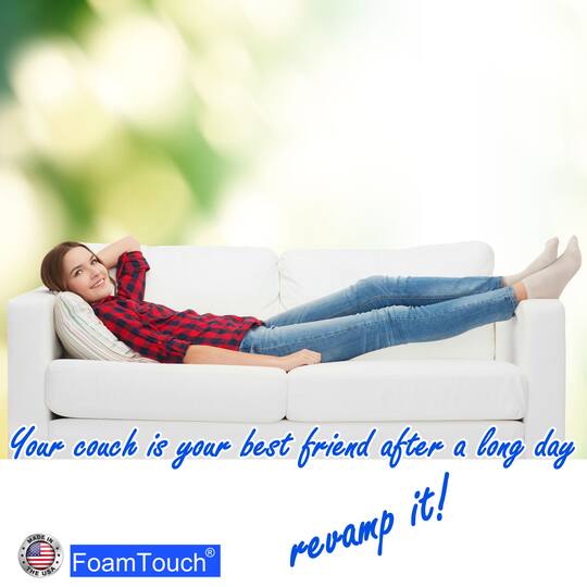 FoamTouch® 6" x 18" x 18" High Density Upholstery Foam